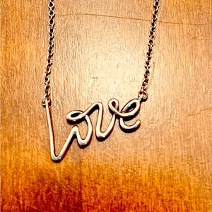 Tiffany & Co sterling silver LOVE necklace